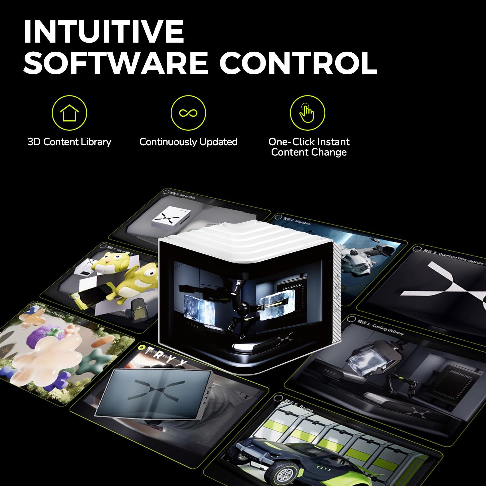 TRYX TRYX Panorama 360 White 360mm AIO 6.5'' AMOLED Curved Screen 3D Anamorphic Effect Display Customizable AIO Cooler 360mm 8th Gen Asetek Pump 320w TDP ROTA PRO 120mm Fan LGA 1851/1700/1200/115X AM5/AM4