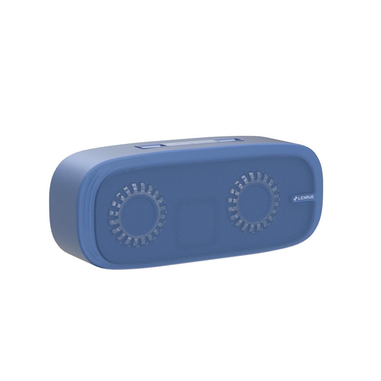 LENRUE LENRUE Bluetooth Speaker, Wireless Portable Speaker with Loud Stereo Sound, Rich Bass, 12-Hour Playtime, Built-in Mic. Perfect for iPhone, Samsung and More (Blue)