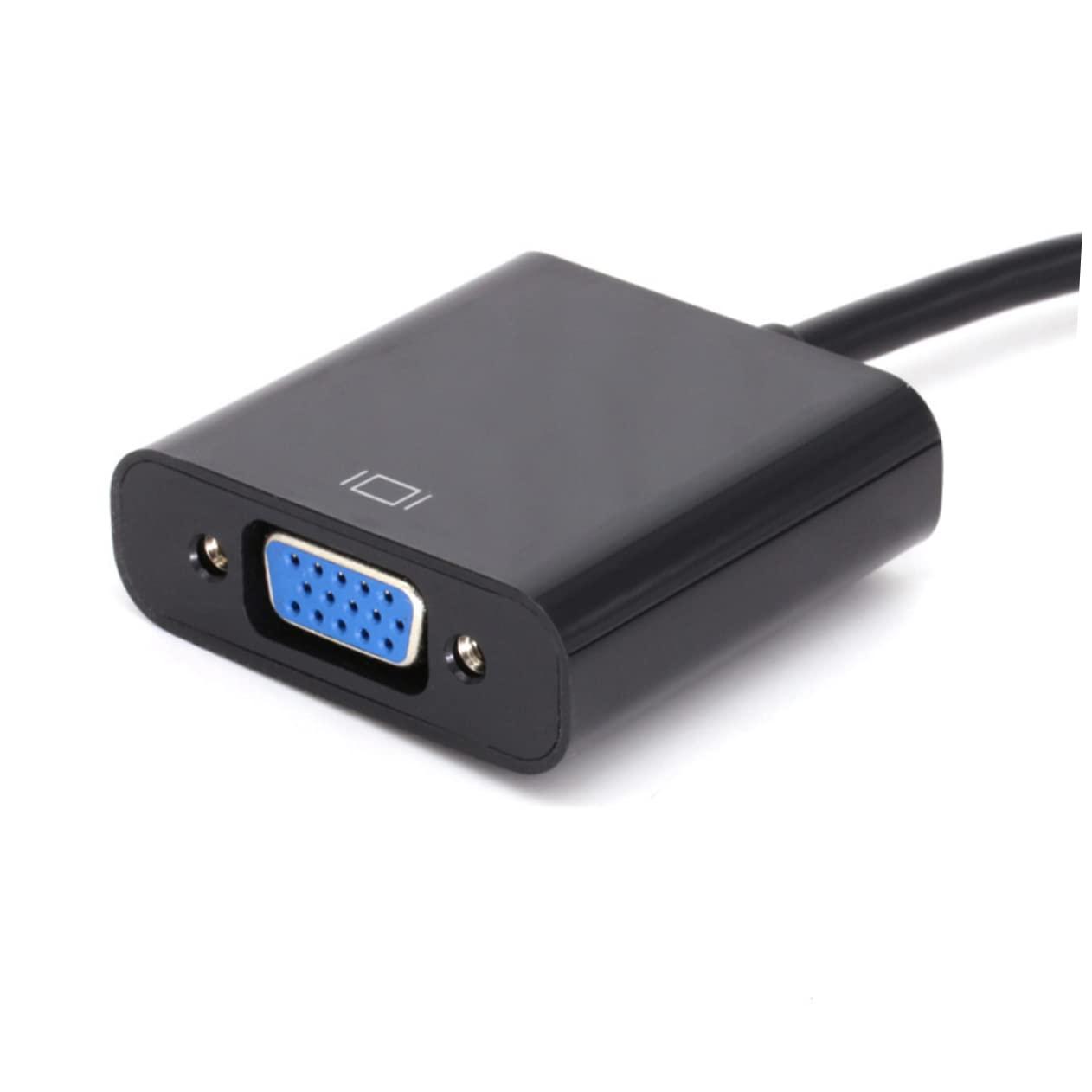 Housoutil Housoutil High Definition DVI to VGA Adapter Cable DVI Male to Female Converter for TV Computer Laptop Black