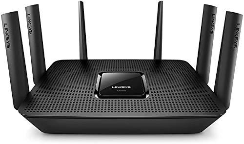 Linksys Linksys Max-Stream AC4000 MU-MIMO Wi-Fi Tri-Band Router, Compatible with Alexa (EA9300) (Renewed)