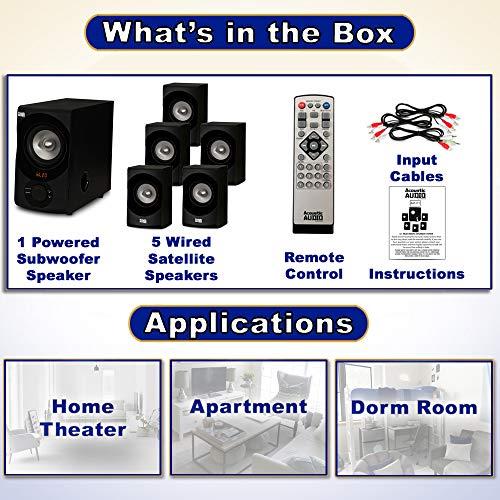 Acoustic Audio by Goldwood Acoustic Audio AA5171 5.1 Surround Sound Bluetooth Home Entertainment System