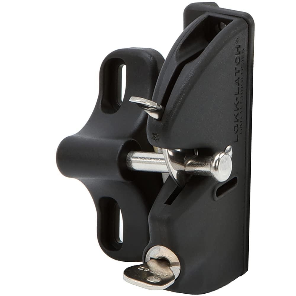 National Hardware National Hardware N346-201 V6201 LokkLatch in Black, 4-9/16\"