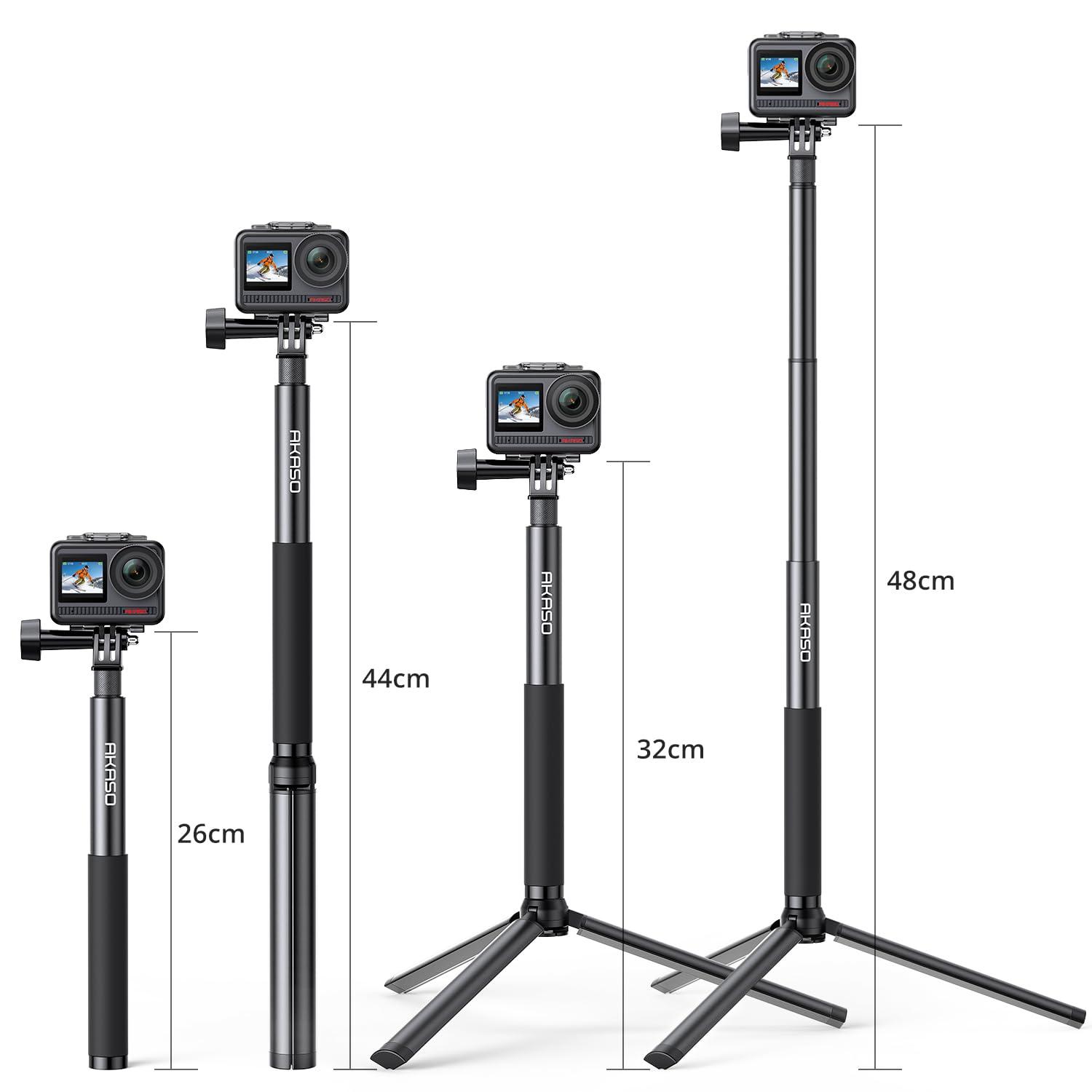 AKASO AKASO Brave 4 Action Camera with 64GB MicroSDXC Memory Card and 1.2M Selfie Stick and a Tripod Bundle