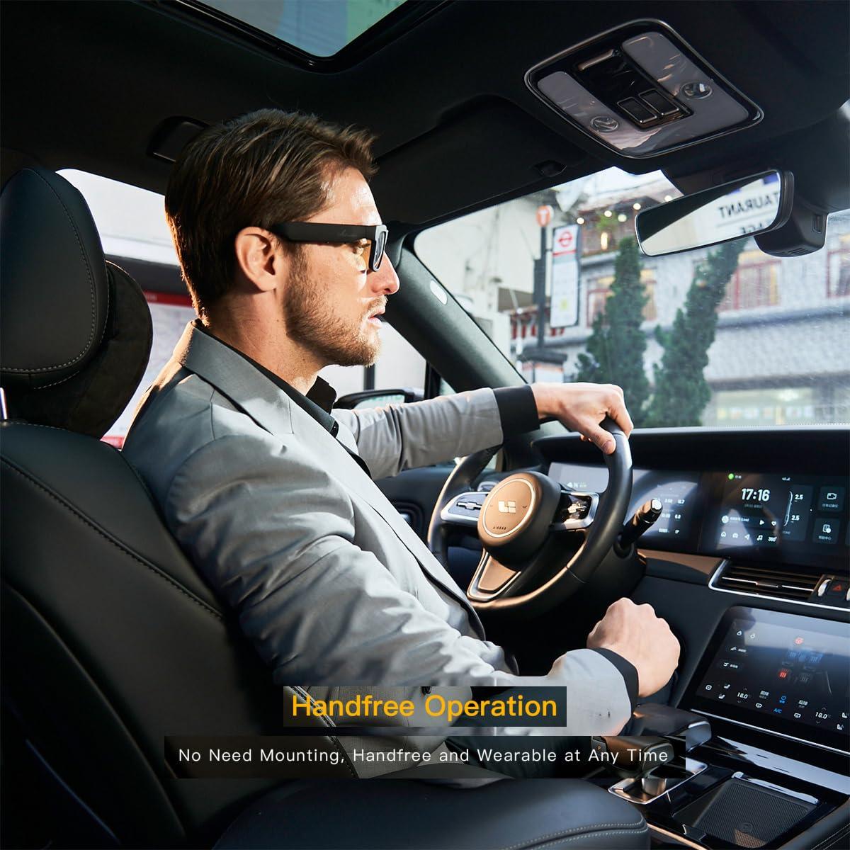 OhO sunshine OhO 128G Smart Glasses with Full HD Camera & Open Ear Bluetooth Speaker Headphone,Indoor & Outdoor Sports,UV400 Polarized Lens,for Men Women