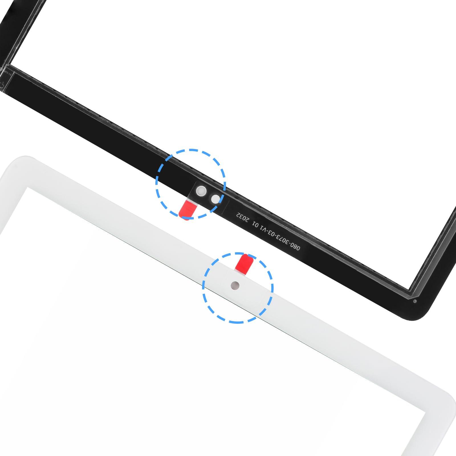 ARSSLY Touch Screen Replacement for Amazon Kindle Fire HD8 /HD8 Plus Tablet 10th Generation 2020 K72LL3 K72LL4 Digitizer Touchscreen Glass Panel with Repair Kits(White)