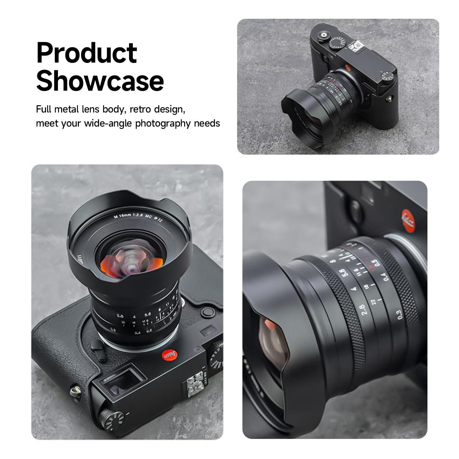 brightin star Brightin Star 16mm F2.8 Full Frame Ultral Wide Angle Manual Focus Mirrorless Camera Lens (Fit for L-Mount)