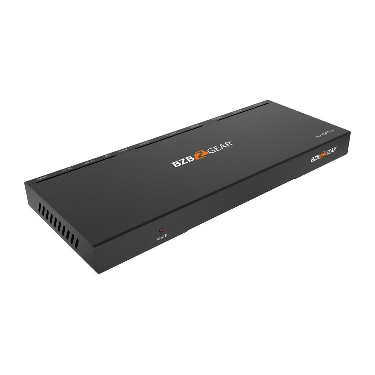 BZB GEAR BZBGEAR 1x4 1080P/4K30 HDMI Splitter/Distribution Amplifier up to 230ft Over Category Cable - BG-HDA-E14