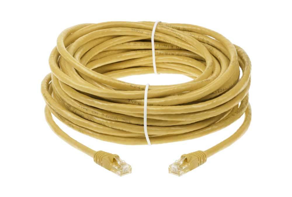 SF Cable SF Cable 150ft Cat 6 Unshielded (UTP) Ethernet Network Cable, RJ45 Plugs, 24AWG 4pair Stranded Copper Wire, 550Mhz Snagless Patch Cable - Yellow