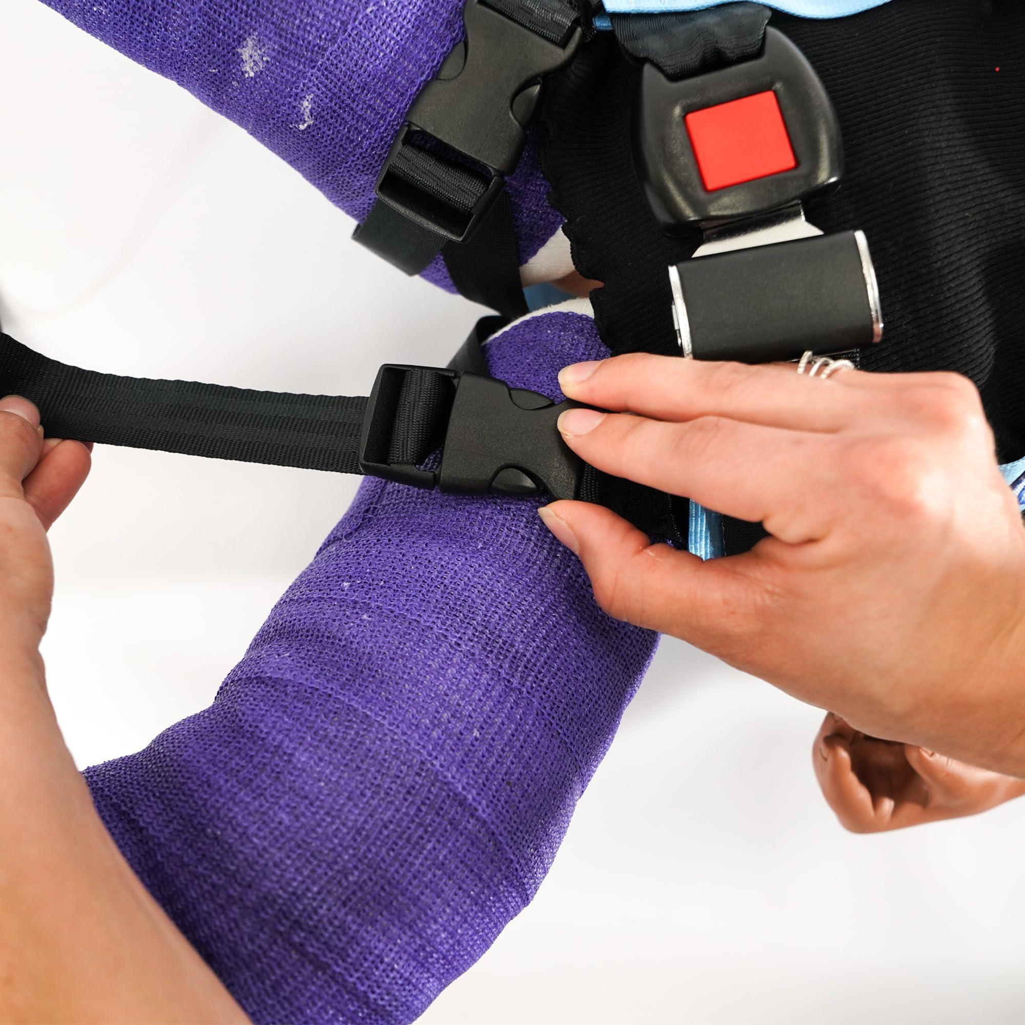 EZ-ON EZ-ON Products 503 Laydown Durable Personal Vehicle User-Friendly Safety Transportation Vest. No Mount Needed. Meets NHTSA Regulation. (Extra-Small, Dark Blue)