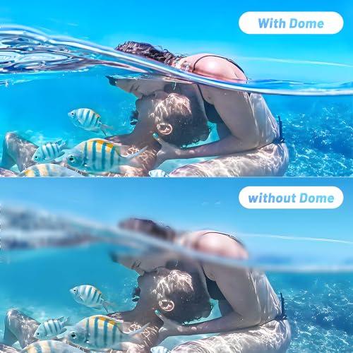 FEIMUOSI Dome Port for GoPro Hero 12 11 10 9 Black,Waterproof Housing Case Compatible with GoPro Hero 9 10 11 12 Underwater Protective Diving Dome GoPro Lens Accessories with Trigge Pistol an-ti Fog Insert