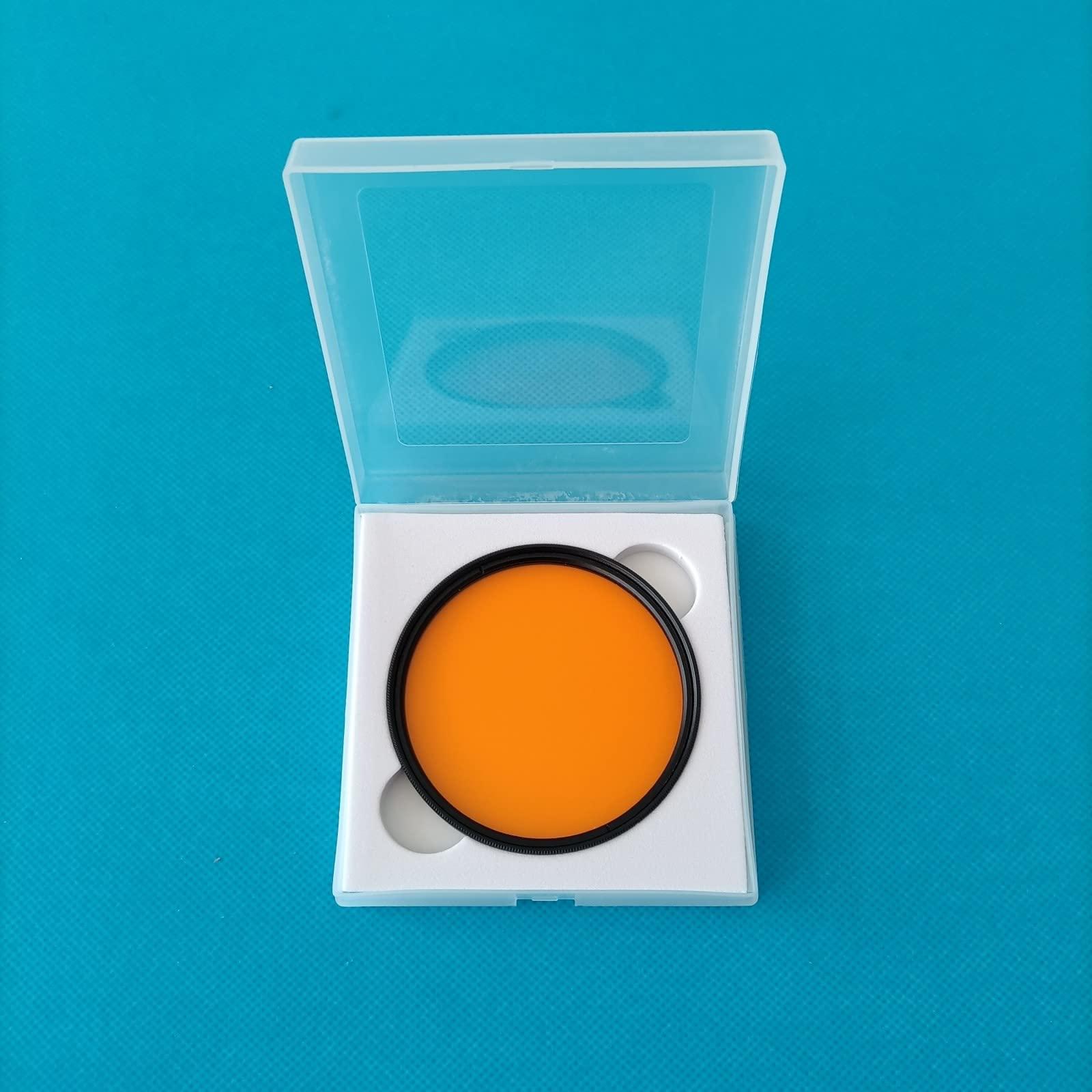 JTSF 550nm IR Infrared Long Pass Filter Orange Optical Glass CB550 GG550 for Camera Photography (Diameter : 77mm)