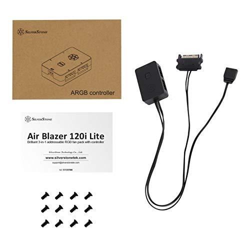 Silver Stone Silverstone [Air Blazer Series] 120i Lite 3-Pack! Beautiful 3 in 1 Addresser Pull RGB Fan SST-AB120I-ARGB-3PK
