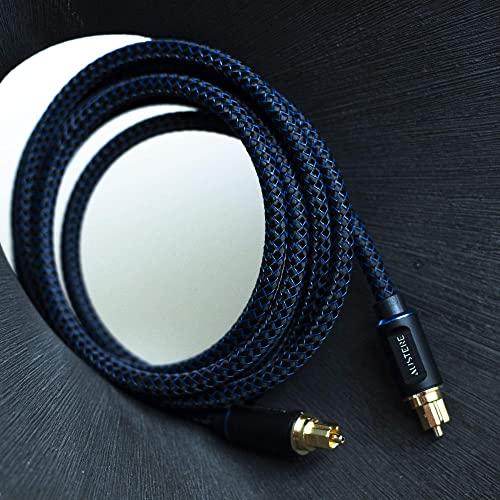 AUSTERE AUSTERE V Series Optical Audio Cable 2.0m | Pure Gold Connectors, aDesign Precision LinkFit Housing & WovenArmor High-Flex Cable (2021)