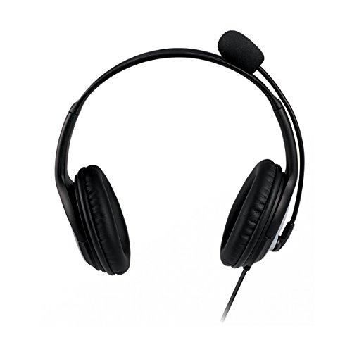 Microsoft Microsoft LifeChat LX-3000 Headset (JUG-00013) with Clear stereo sound, Plug and Play, Noise-cancelling Microphone for Laptop/PC, Over-Ear