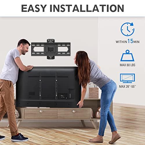 MOUNTUP MOUNTUP Tilting TV Wall Mount and Single Stud TV Wall Mount Bundle