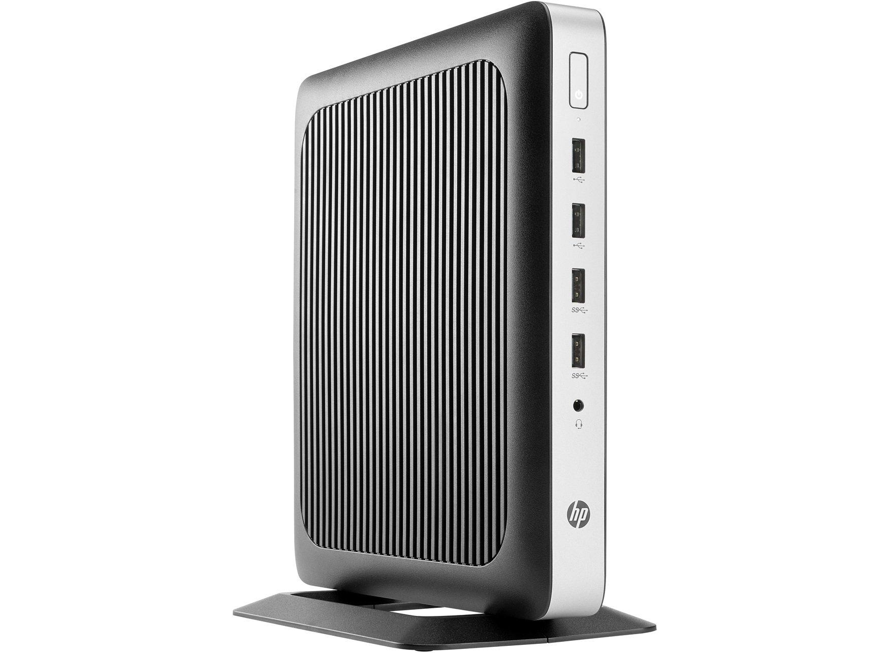 HP HP 2ZV00AT#ABA t630 Thin Client - Tower Desktop - 8 GB RAM - 32 GB Flash - AMD Radeon R7 - Black/Silver