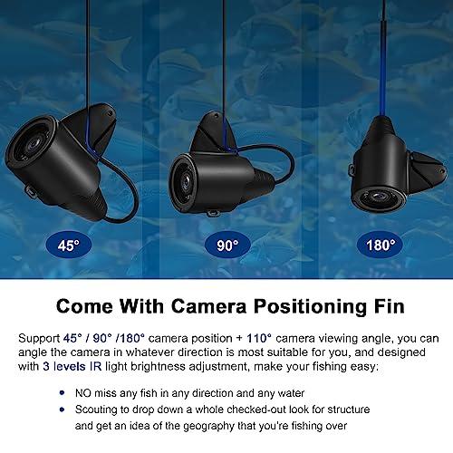 MOOCOR MOOCOR Underwater Fishing Camera, Portable Fish Finder Camera HD 1000 TVL Infrared LED Waterproof Camera with 4.3 Inch LCD Monitor for Ice Lake Sea Boat Kayak Fishing