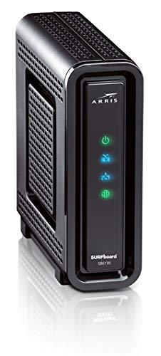 ARRIS ARRlS Surfboard SB6190 Cable Modem 32x8 Docsis 3.0 Black (Renewed)