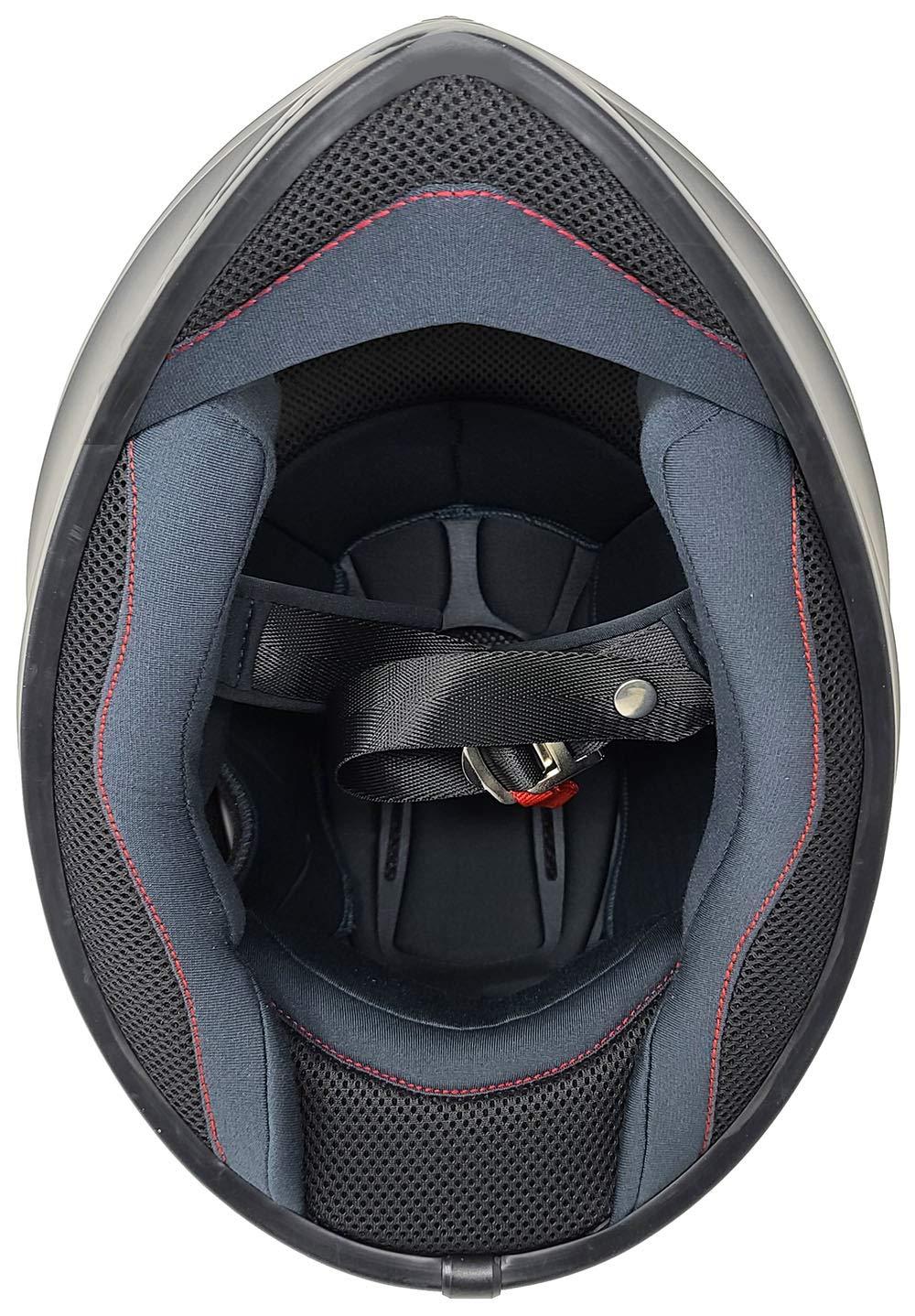 GDM Bluetooth Motorcycle Helmet, Black (Small)