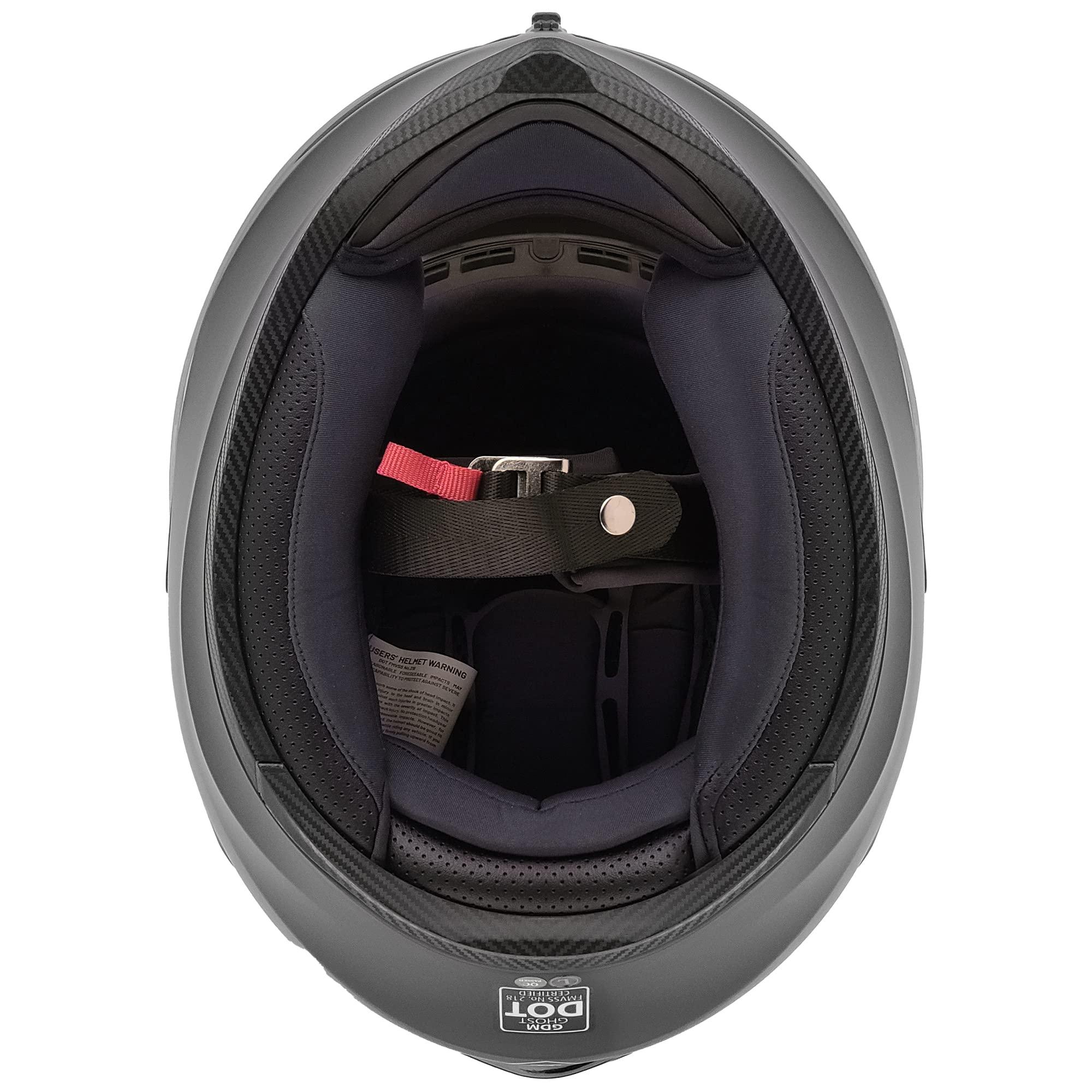 GDM GDM Motorcycle Helmet with Bluetooth Headset - Large (Matte Black, with Clear & Iridium Shields)