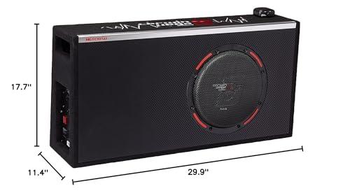 Cerwin-Vega Cerwin-Vega 10\" High Power Amplified Car Subwooder with Wired Remote Control and Tuned Port H6TE10SV