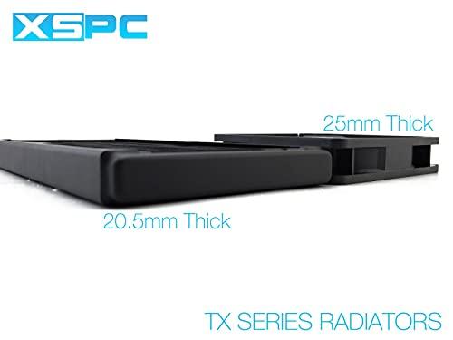 XSPC XSPC TX360 Ultra Thin Radiator, 120mm x 3, Triple Fan, Black