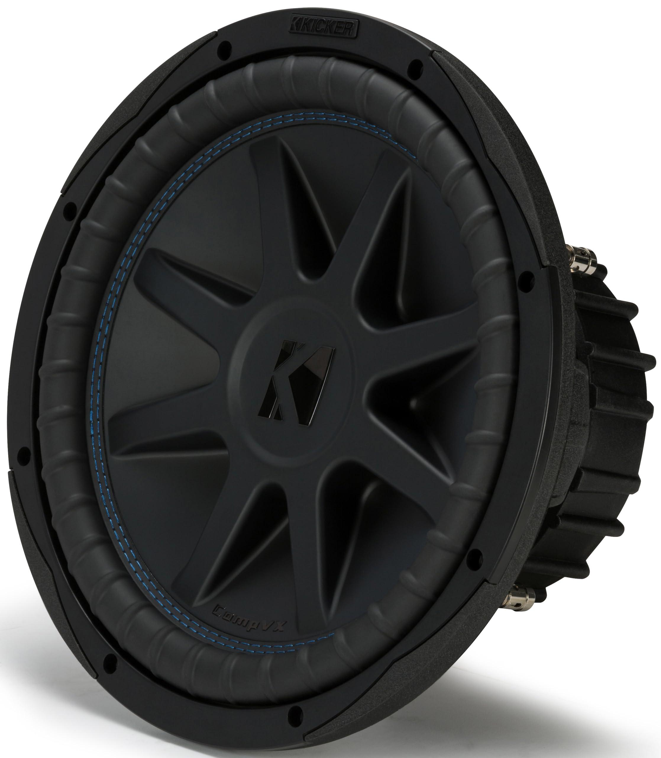KICKER Kicker 50CVX124 CompVX 12-Inch Subwoofer, Dual 4-Ohm