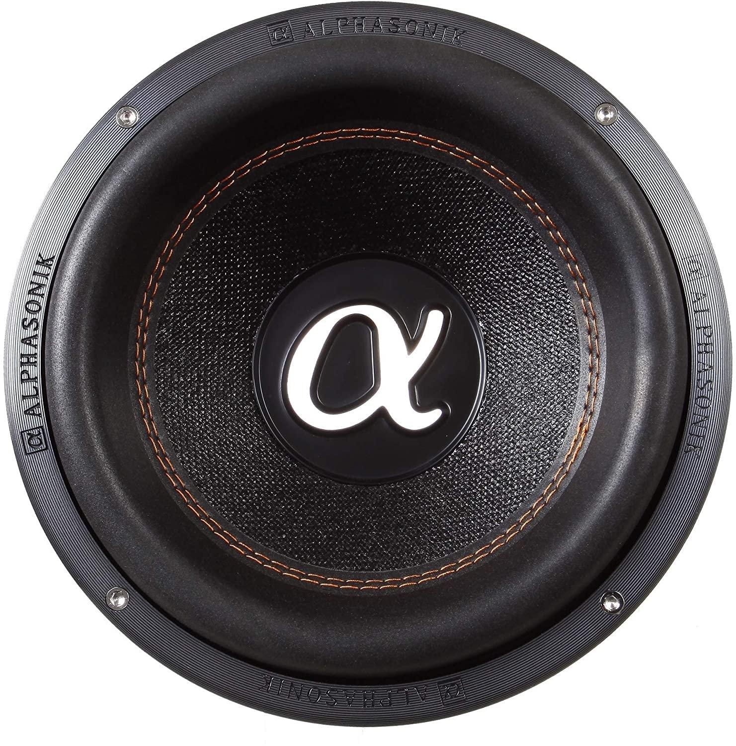 Alphasonik Alphasonik VSW810 Venum 800 Series 10 3300 Watts Max / 1100 Watts RMS Dual 4 Ohm Car Subwoofer Die Cast Aluminum Basket w/Double Stacked Magnets Carbon Fiber Cone Cooling Rings System Sub Woofer