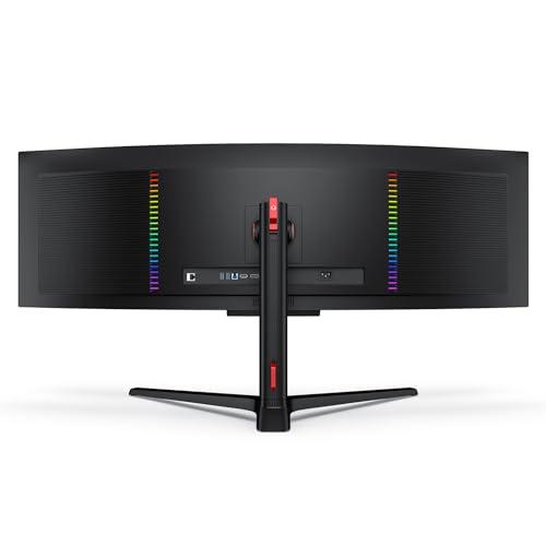 INNOCN INNOCN 49\" 49Q1S OLED Curved Gaming Monitor 5120 x 1440p 240Hz, 0.03ms, USB Type C 90W, HDMI 2.1, DisplayPort, USB Hub, Surrounding Speakers, Adaptive-Sync, Height Adjustable Stand, Black
