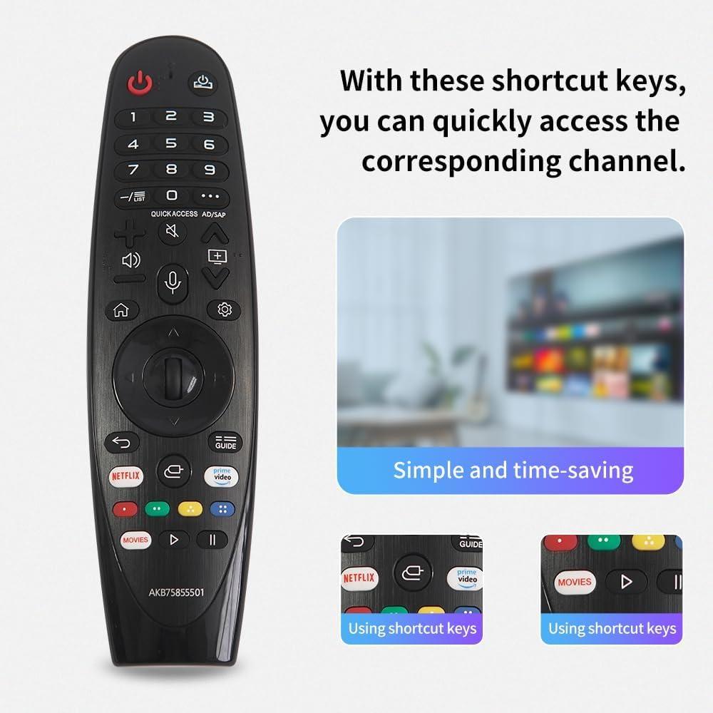 VOVEWAN Universal Remote Control for LG Smart TV Magic RemoteNO Voice Function No Pointer Function Compatible with All Models for LG TV