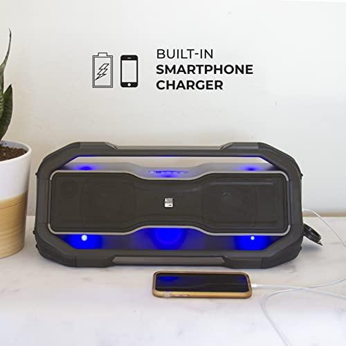 Altec Lansing Altec Lansing ROCKBOX XL Wireless Bluetooth Speaker, Portable Waterproof Speaker with 20 Hour Playtime and 5 Illuminating LED Light Modes, Floating Wireless Speaker for Indoors and Outdoors