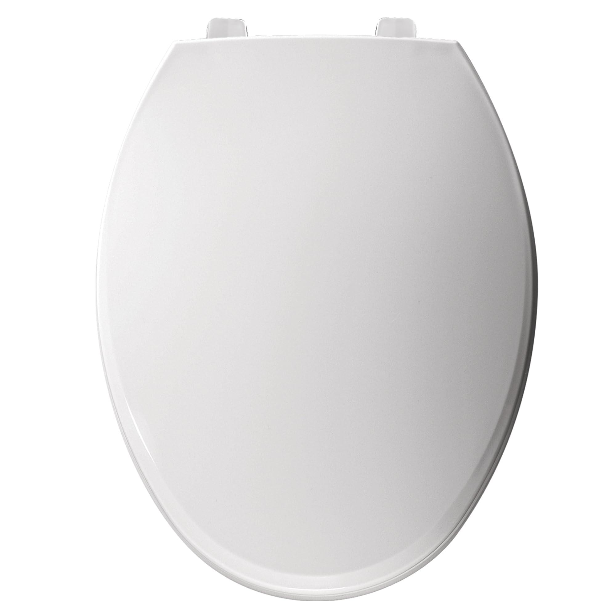 Bemis BEMIS 7600T Commercial Heavy Duty Closed Front Toilet Seat with Cover, Industrial Seat with Secure Installation, Elongated, White