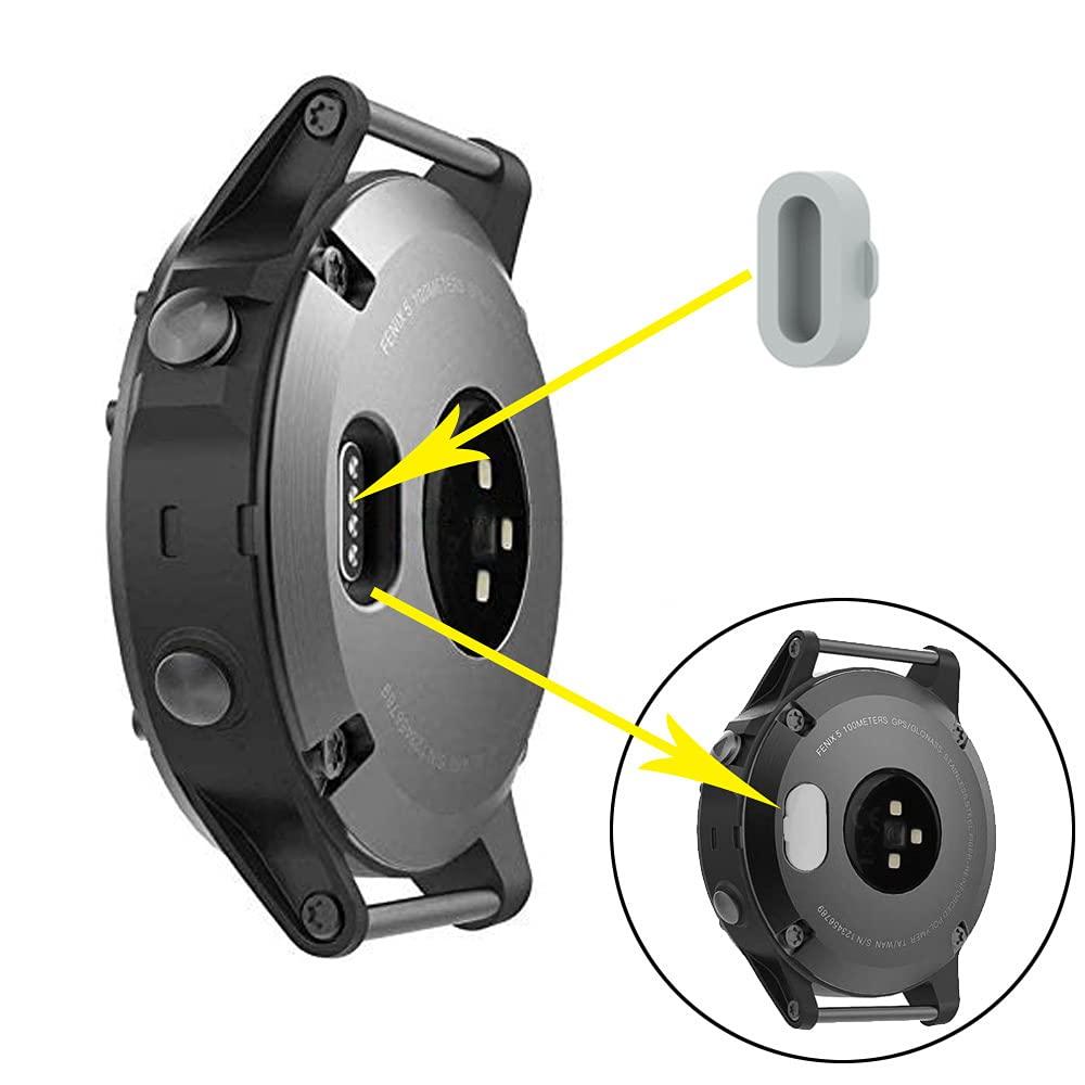 Kissmart Kissmart Charger for Garmin Approach S10 S12 S40 S42 S60 S62 S70, Replacement Charging Cable Plus a Grey Charger Port Protector Anti Dust Plug (2 Pack)