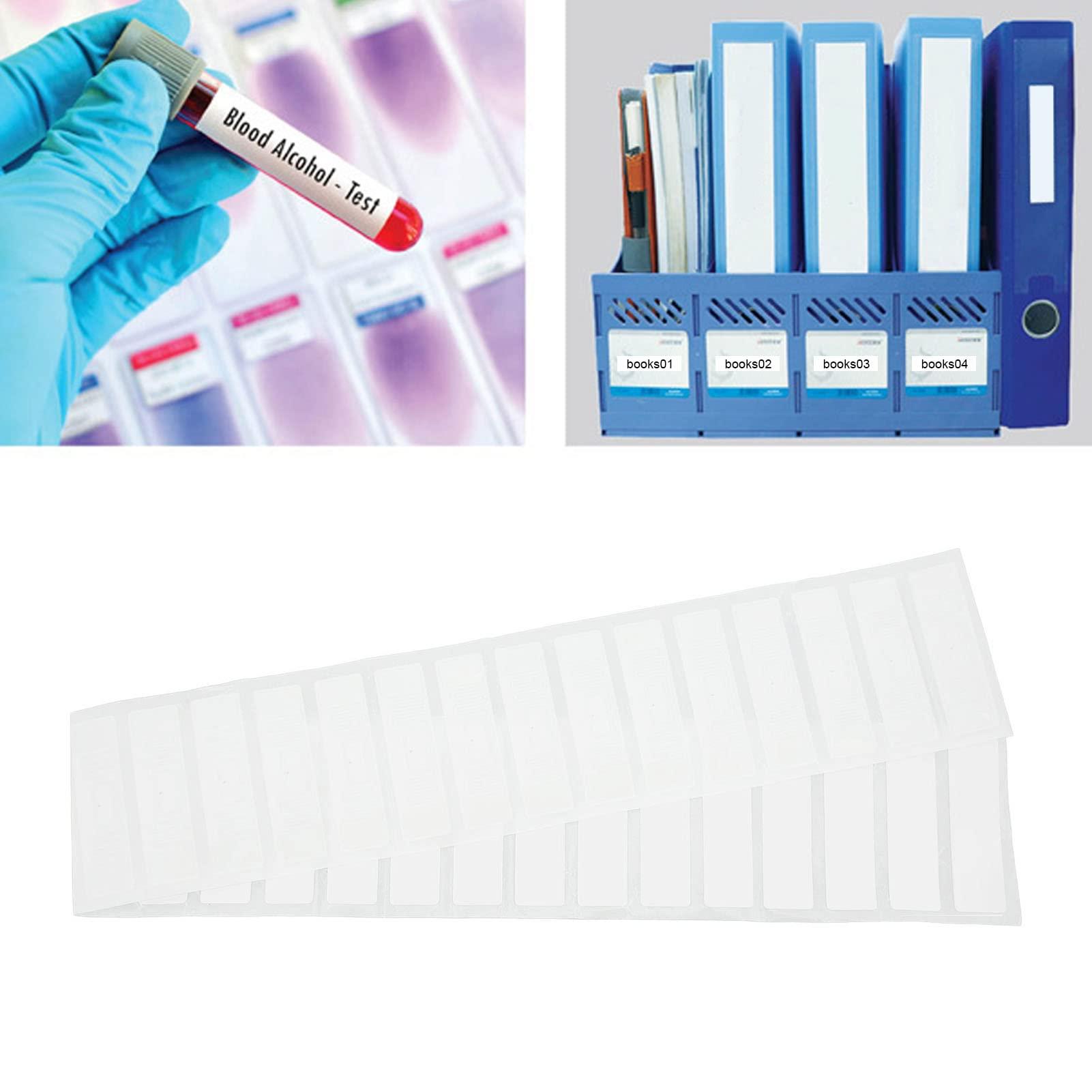 Cyrank 100PCS UHF RFID Tag, 73x20mm RFID Stickers 860-960MHz Adhesive Inlay Markable Lable for Windshield, Tracking Window and Asset Inventory