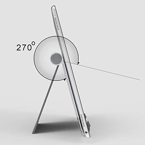 TechMatte TechMatte Large iPad Stand Adjustable Foldable Aluminum Stand for iPad, iPad Pro 12.9, iPad Pro 11, iPad Air, iPad Mini, iPhone 11 Pro Max XS XR, E-Readers