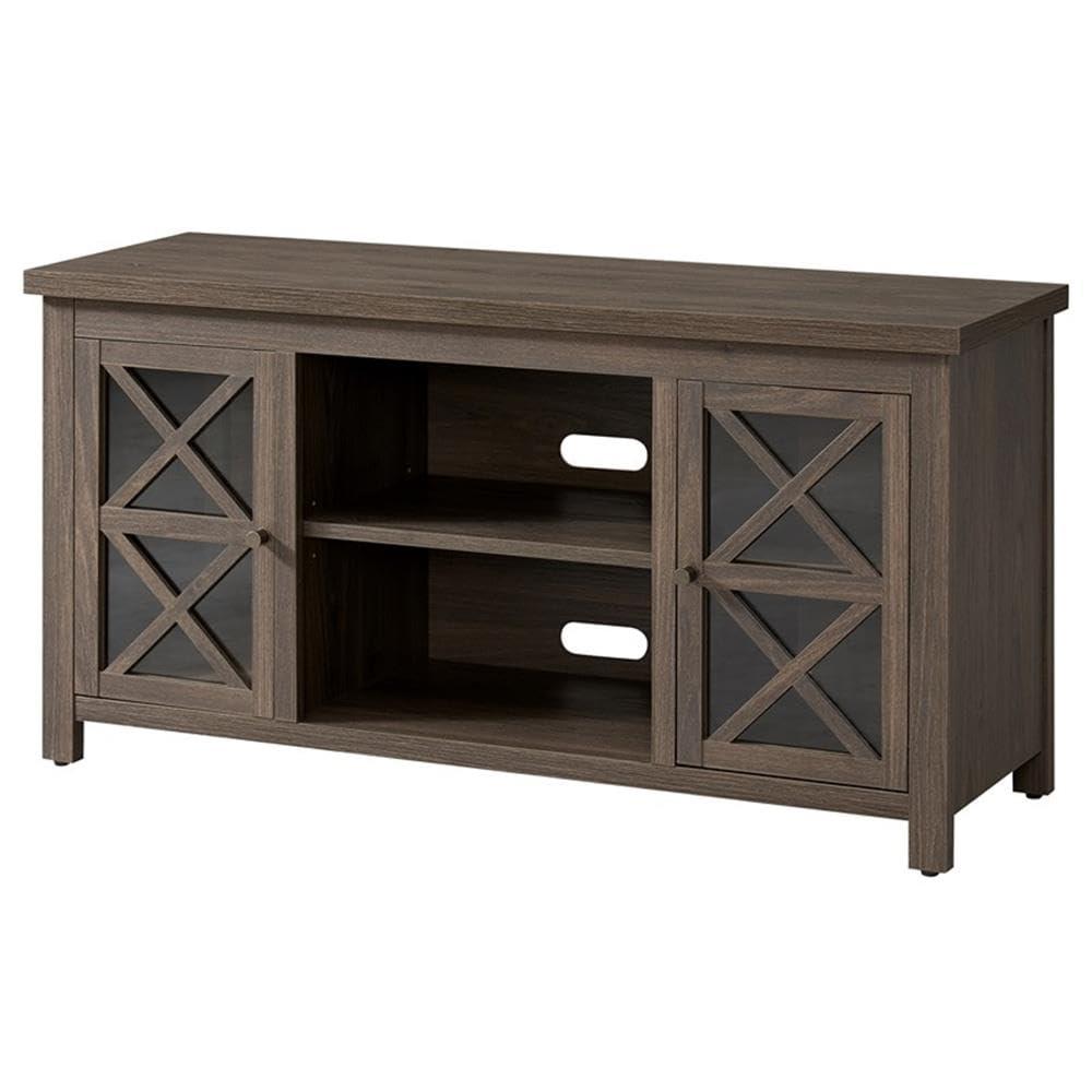Henn&Hart Henn&Hart Rectangular TV Stand for TV's up to 55" in Alder Brown, TV Stands for the Living Room