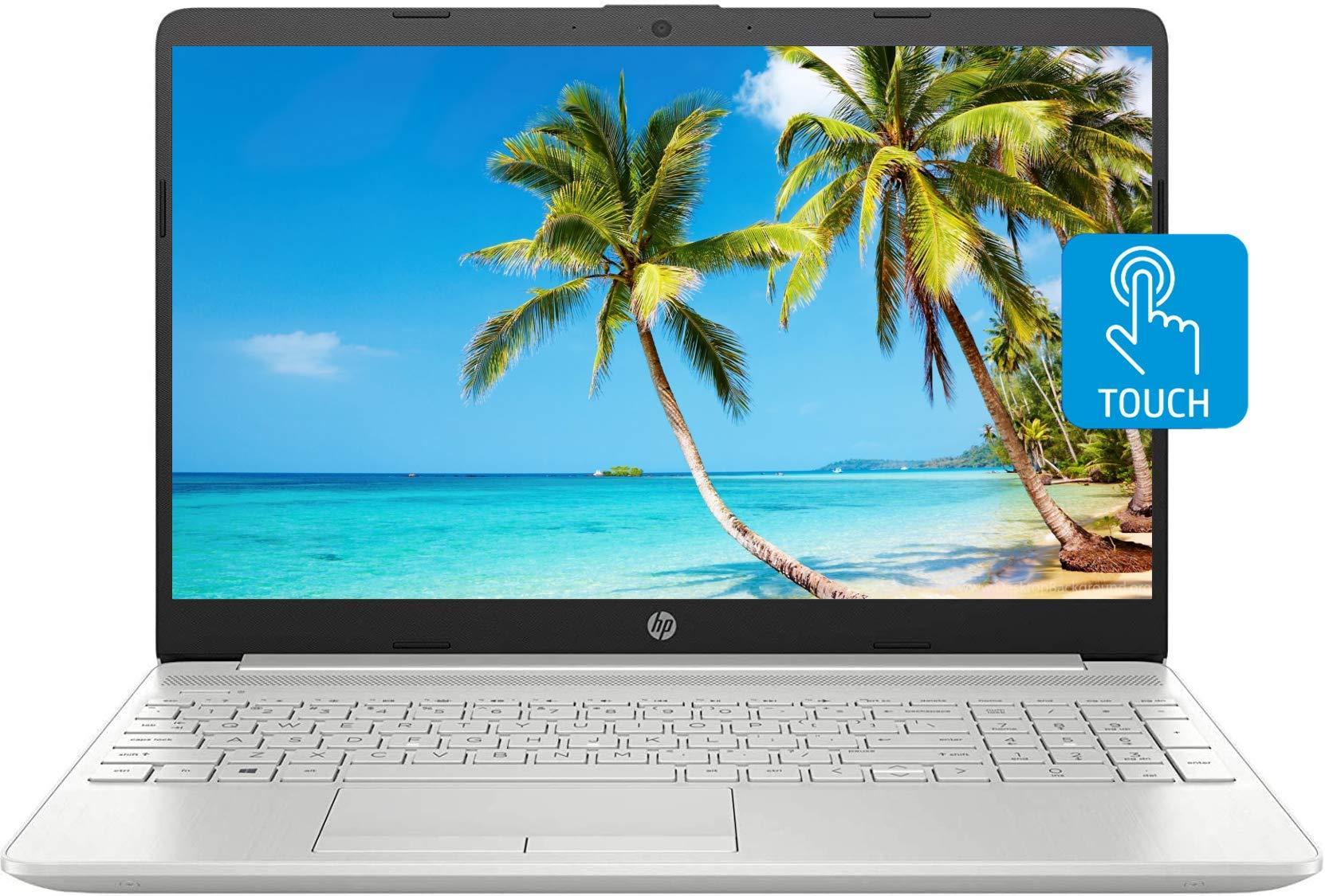 HP HP 15 Laptop, 15.6\" HD Touchscreen, Intel Core i5-1135G7 Processor 2.4GHz to 4.2GHz, 16GB DDR4 RAM, 512GB PCIe SSD+1TB HDD, Webcam, Backlit Keyboard, HDMI, RJ-45, Windows 10 Home, Silver, KKE Mousepad