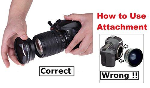 - Pro Series Pro Hi Def 0.15x X-treme Fisheye Lens for Nikon D3500 (55mm Compatible)