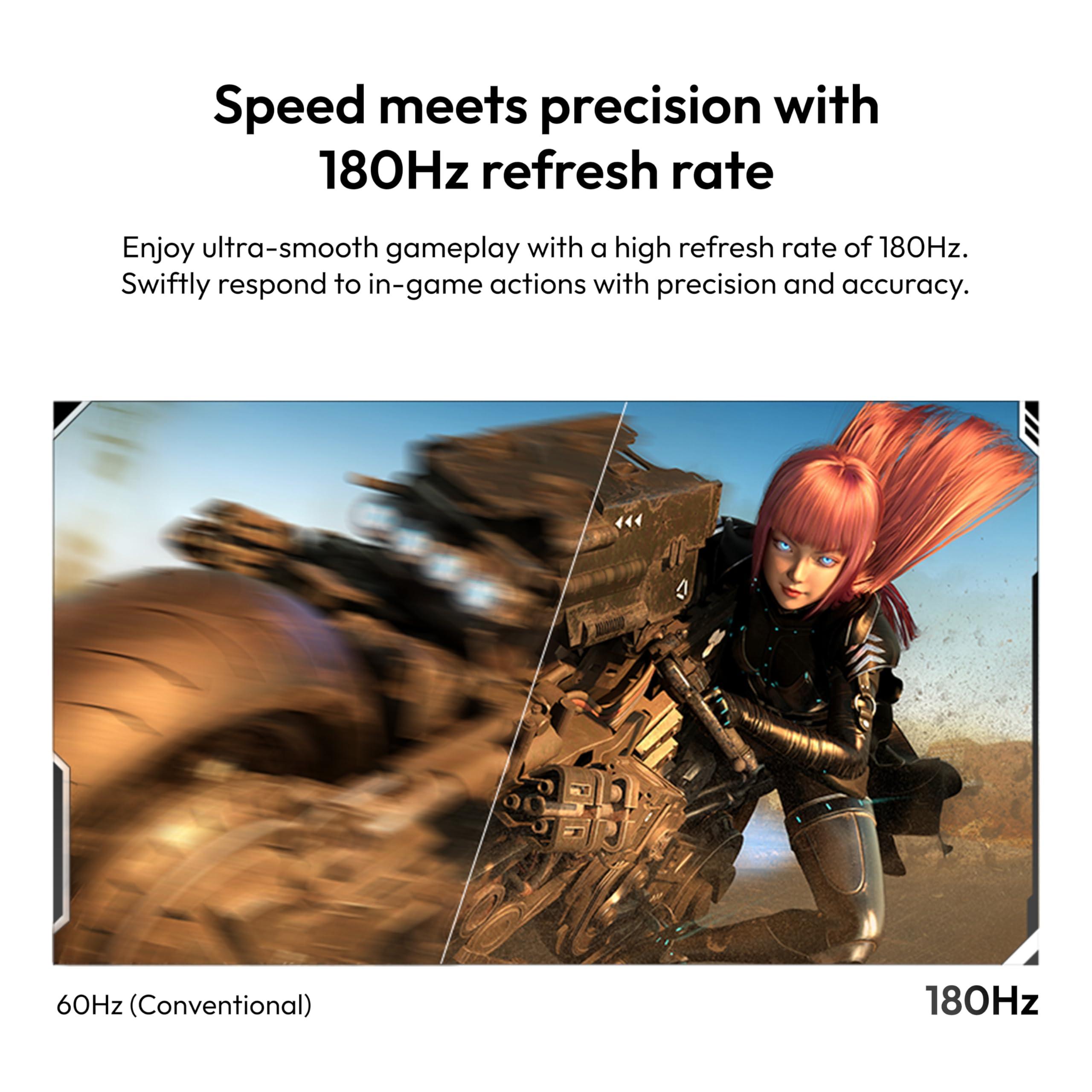 Pixio Pixio PX278 Wave White 27 inch 180Hz Refresh Rate FHD 1440p Resolution Fast IPS Panel 1ms GTG Response Time White Gaming Monitor with FreeSync