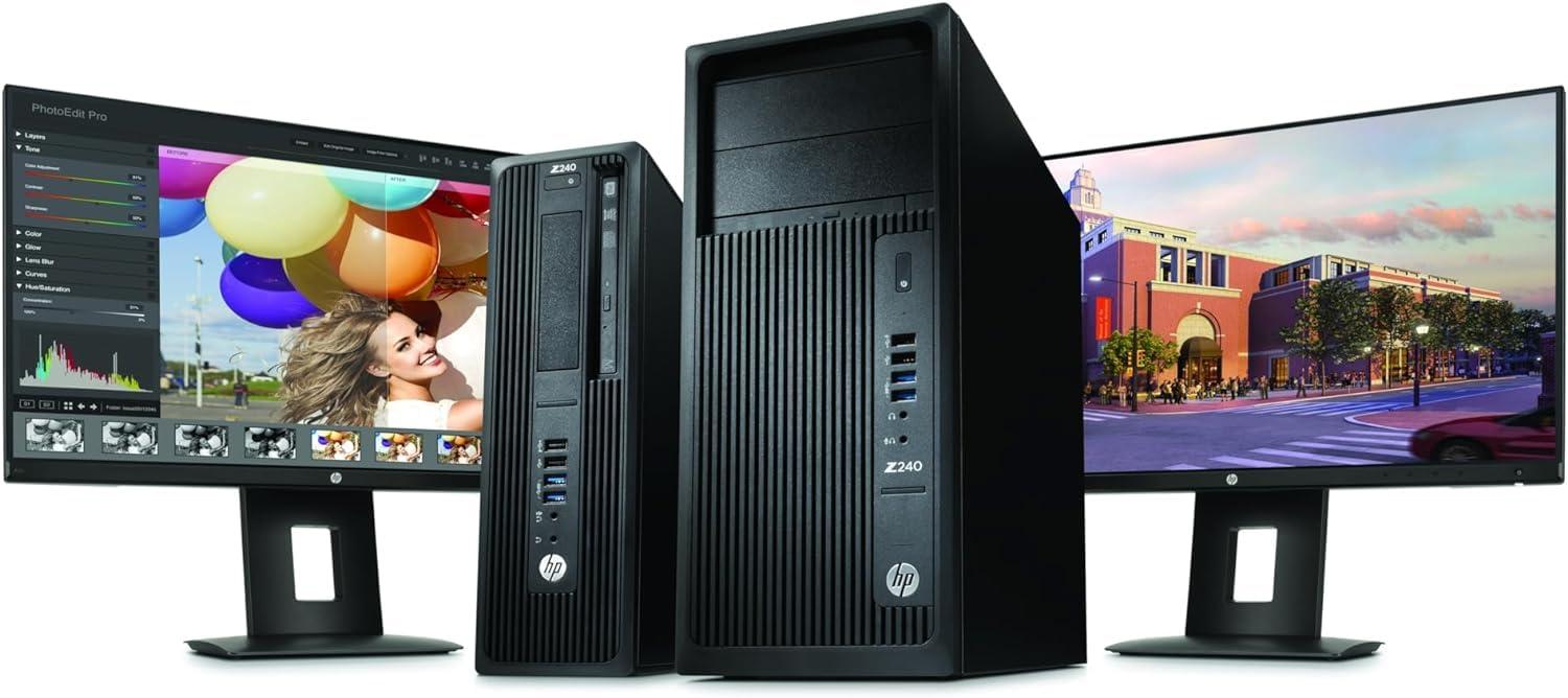 HP HP Z240 SFF Workstation Desktop Computer, Intel Core i7-6700 3.40GHz, 32GB DDR4 RAM 512GB SSD, HDMI, WiFi, Bluetooth, Keyboard&Mouse, Windows 10 Pro (Renewed)