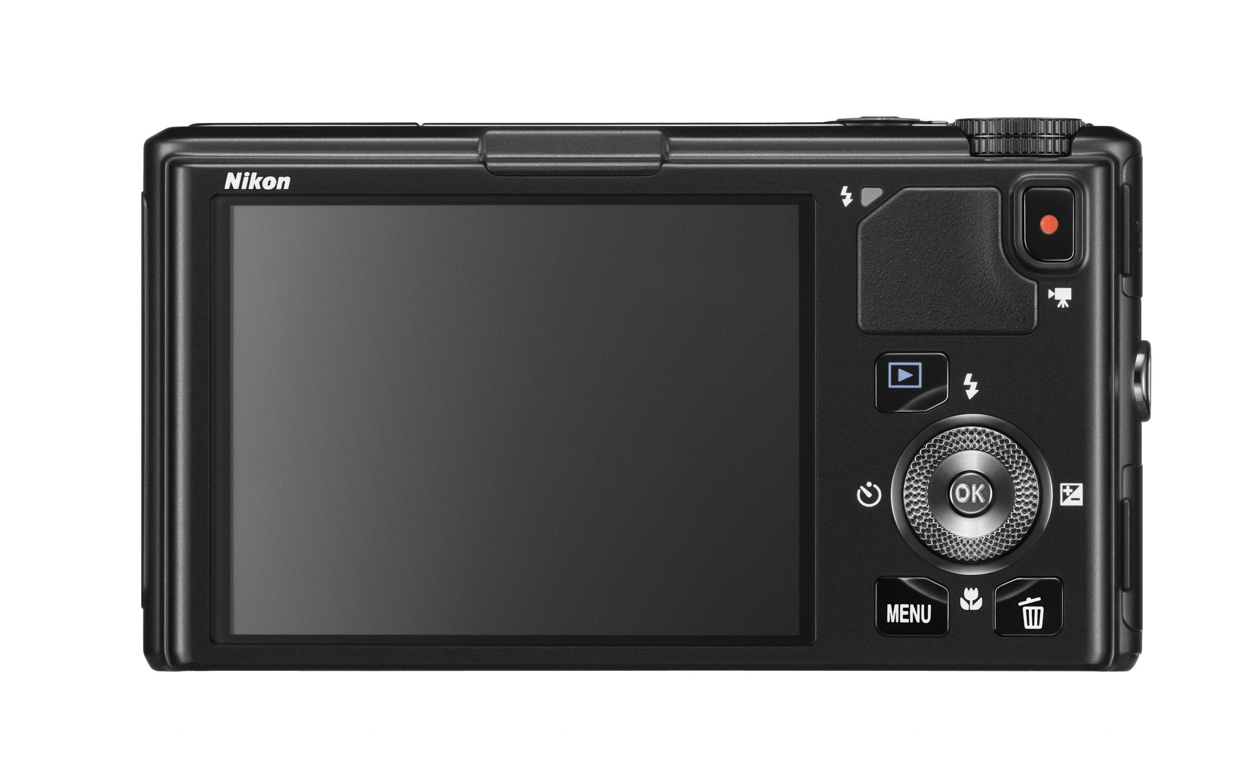 Nikon Nikon COOLPIX S9500 Wi-Fi Digital Camera with 22x Zoom and GPS (Black) (Old Model) (Renewed)