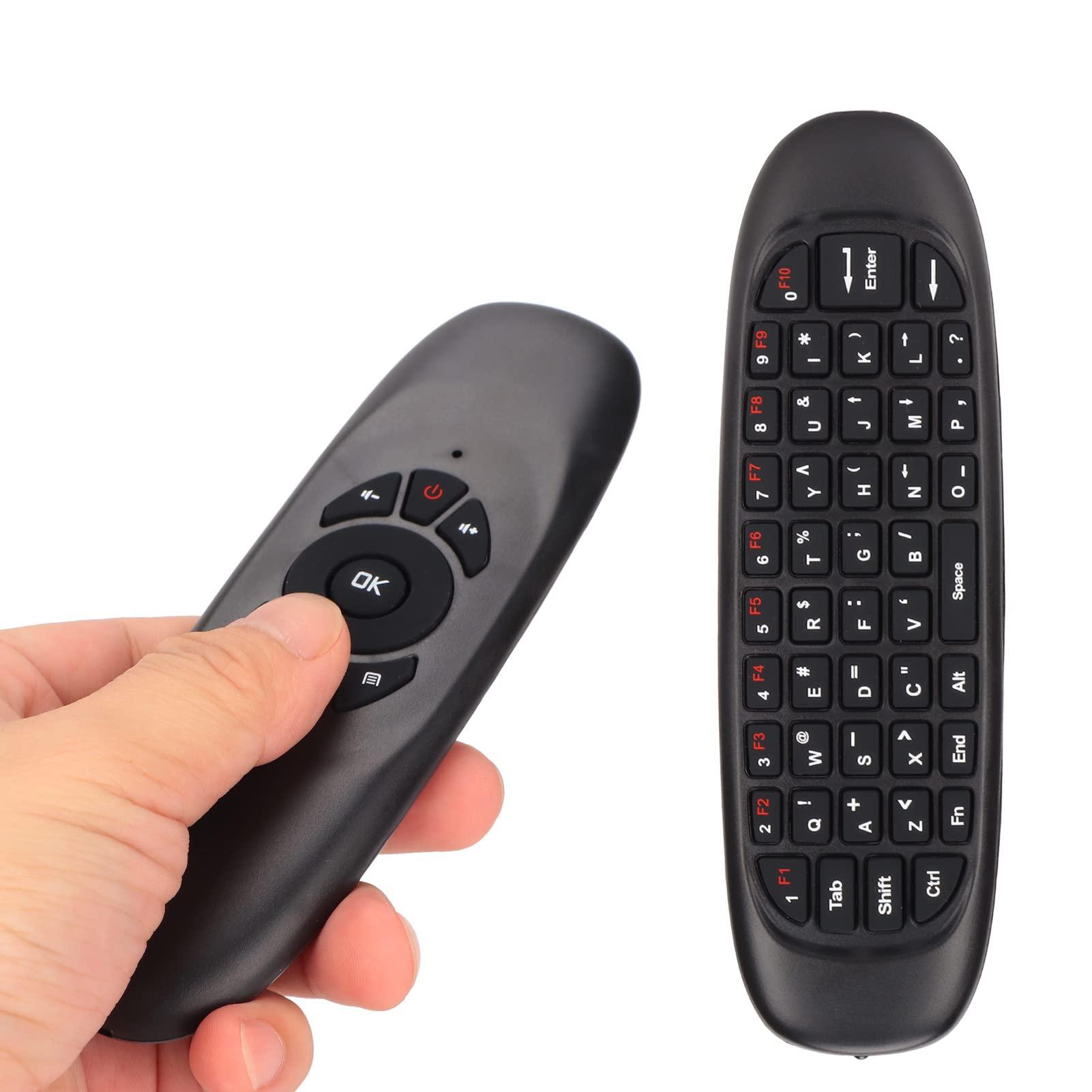 Jectse Air Mouse, 2.4GHz Keyboard with USB Receiver and Cable, Universal TV Remote Air Mouse Remote for PC TV, Plug and Play