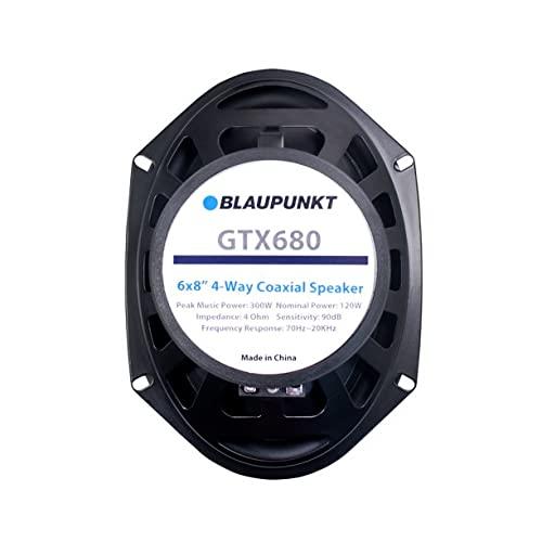 BLAUPUNKT Blaupunkt 6 x 8-Inch 300W 4-Way Coaxial Car Audio Speaker, Set of 2