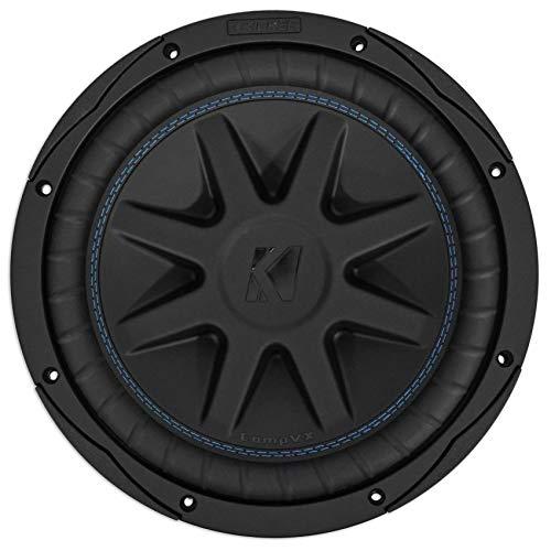 KICKER Kicker 44CVX104 10\" Comp VX 600 Watt RMS Car Subwoofer+Sealed Sub Box Enclosure