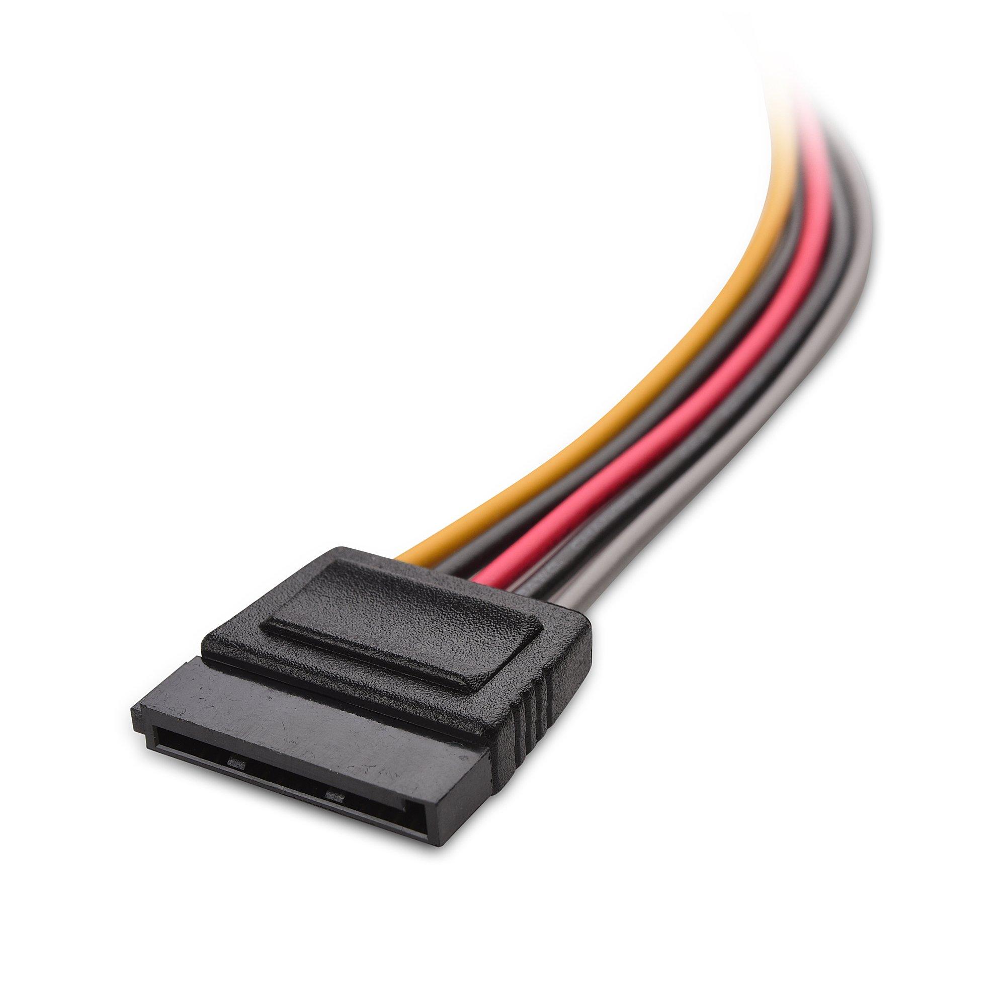Cable Matters Cable Matters 3-Pack 15 Pin SATA Power Extension Cable - 12 Inches, SATA Power Cable for Hard Drive and SSD