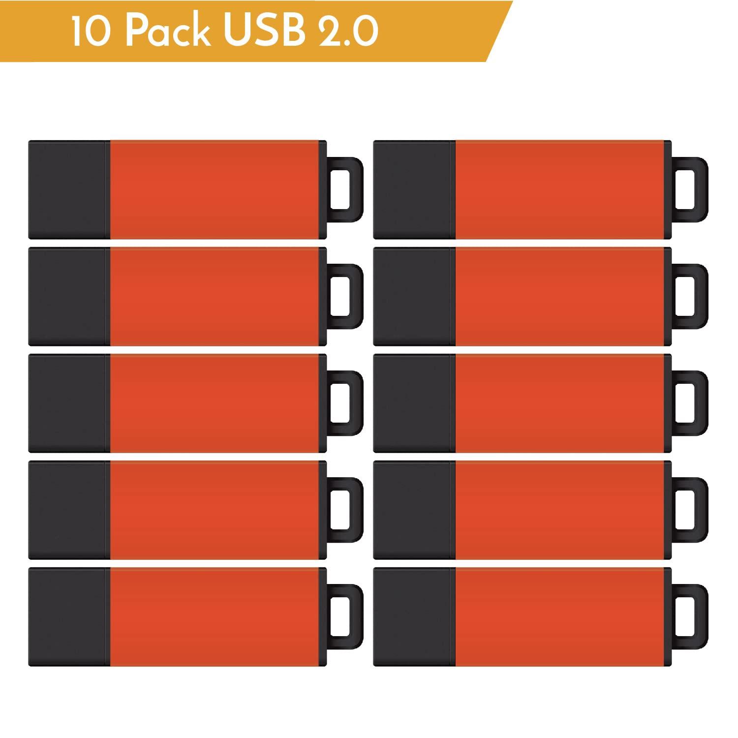 Centon Centon DataStick Pro2 USB 2.0 Flash Drive 16GB x 10, Amber (S1B-U2T21-16G-10)