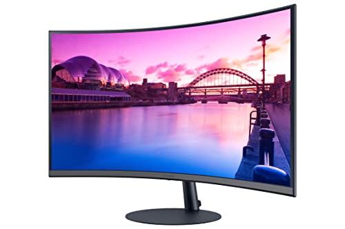 SAMSUNG SAMSUNG 27-Inch S39C Series FHD Curved Gaming Monitor, 75Hz, AMD FreeSync, Game Mode, Advanced Eye Comfort, Frameless Display, Built in Speakers, Slim Metal Stand, LS27C392EANXGO, 2023, Black