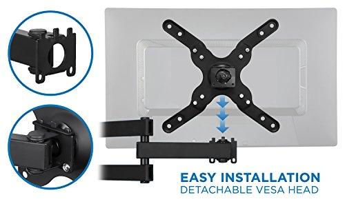 Mount-It! Mount-It! TV Wall Mount Monitor Bracket with Full Motion Articulating Tilt Arm, 15" Extension Arm Fits 17 19 20 22 23 24 26 27 28 29 30 32 35 37 39 42 47 LCD LED Displays up to VESA 200x200
