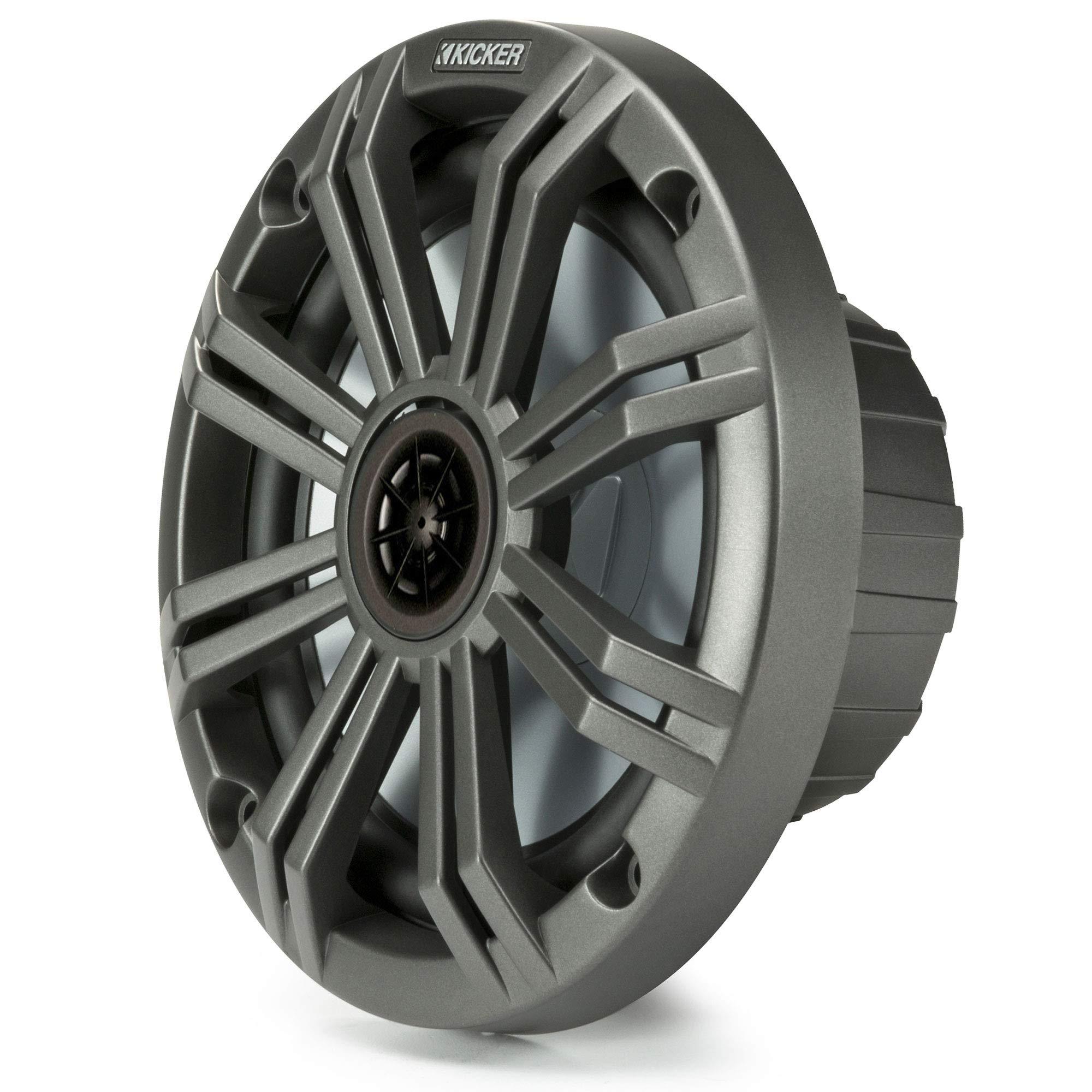 KICKER KICKER 6.5" Charcoal Marine Speakers (Qty-4) 2 Pairs of OEM Replacement Speakers