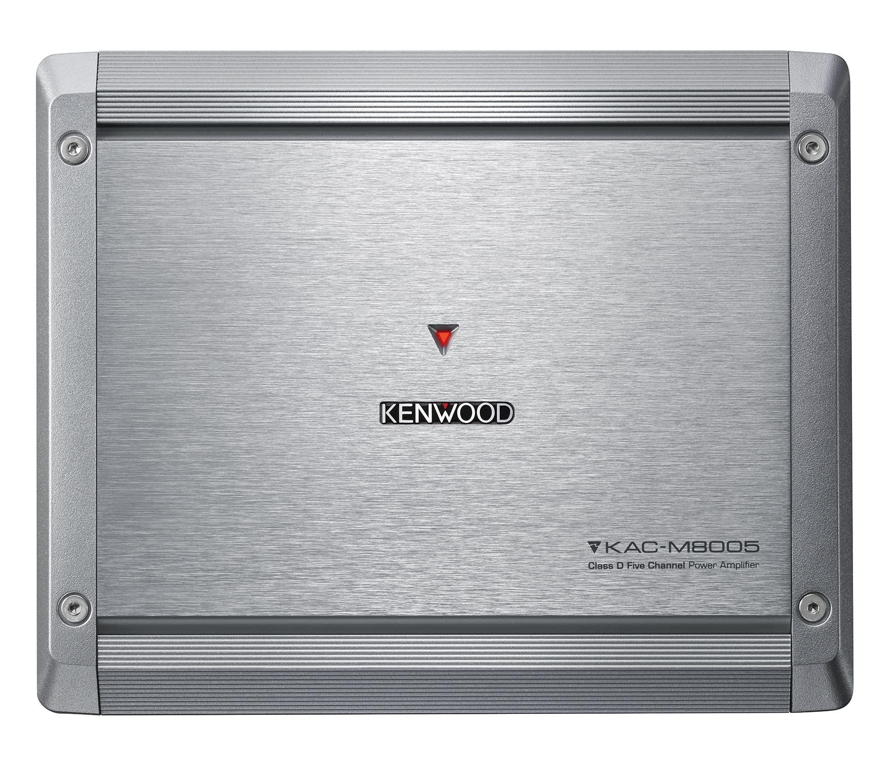 Kenwood KENWOOD KAC-M8005 5-Channel Marine/Motorsports Car Amplifier - 1600 Watts, Waterproof, High-Pass Filters, Saltwater Resistant | Enhance Your Outdoor Audio Experience!